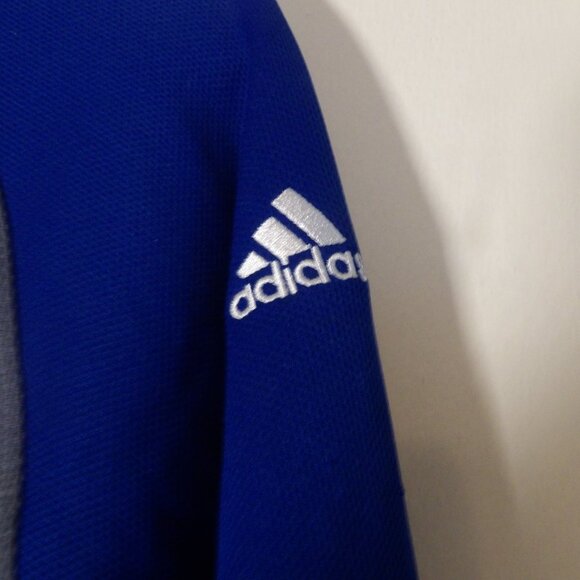 Adidas Clima Warm  Blue/Gray Fleece Line Sweat Shirt Sz S - Picture 5 of 6